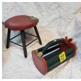 Cute apple basket and stool