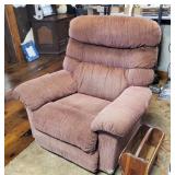 Mauve colored recliner