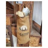 Bag of cotton decor