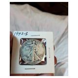 1942 S Walking Liberty half dollar