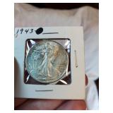 1943 Walking Liberty half dollar