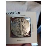 1945 D Walking Liberty half dollar