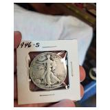 1946 S Walking Liberty half dollar