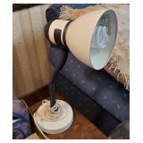 Bendable white table lamp