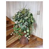 Wicker basket of greenery approx 4ft tall