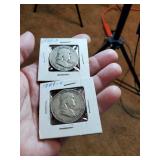 Pair of 1949 D & S Franklin half dollars