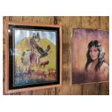 Pair of Indian prints approx 16 x 20 inches