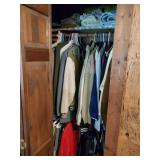 Contents of closet mostly clothes