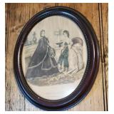 French oval print approx size is 16 x 18 inches