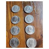 1972 Kennedy half dollars group of 8