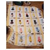 Handmade and hand quilted full size quilt