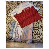 Throw & 2 throw rugs