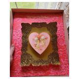 Vintage Valentine card with music box