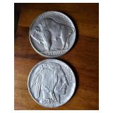 Buffalo nickel ceramic plaques