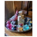 Vanity tray and its contents