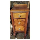 Beautiful solid wood drawer rolling cart approx