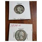 Pair of 1938 S Washington head quarters