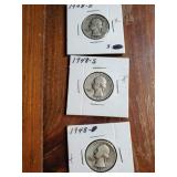 1948 D, 1948 S & 1948 Washington head quarters