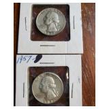 1957 & 1957D Washington head quarters