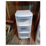 3 drawer rolling storage cart