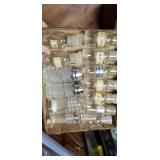 Glass spice bottles & salt/ pepper