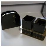 Cream, sugar and napkin holder