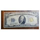 Ten dollar silver certificate 1934 A