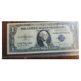 1935 F Silver certificate 1 dollar bill