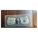 1935 A Silver certificate 1 dollar bill