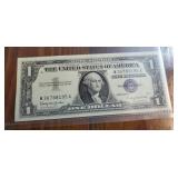 1957 B  Silver certificate 1 dollar bill
