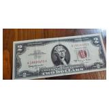 1963 A  2 dollar bill