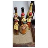 A group of decorative bottles