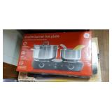 Double burner hot plate