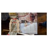 Wedding cake books and doll