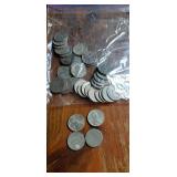 39 Zinc Coated Steel Pennies from 1943