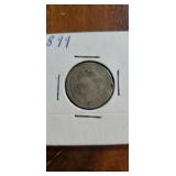 1899 V nickel
