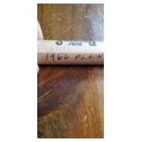 Roll of 1966 plain pennies