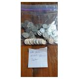 66 Jefferson nickels various dates