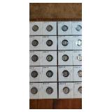 Group of 20 Mercury head dimes various years