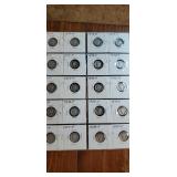 Group of 20 Mercury head dimes various years