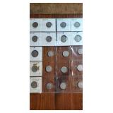 Group of 18 Buffalo nickels & 2 1910 V nickels