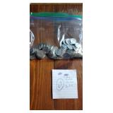 67 Jefferson nickels various dates