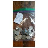 28 Jefferson Nickels various dates 1939 - 1949