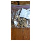 Group of approx 29 wheat pennies 1930s dates
