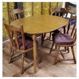 Nice wood kitchen table and 4 chairs