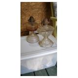 Pair of oil lamps