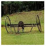 Antique hay rake