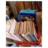 DIY books and box with contents