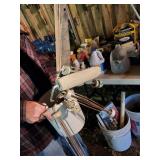 Group of paint rollers & a scrapper