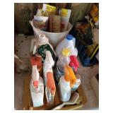 Chemicals, brush and misc